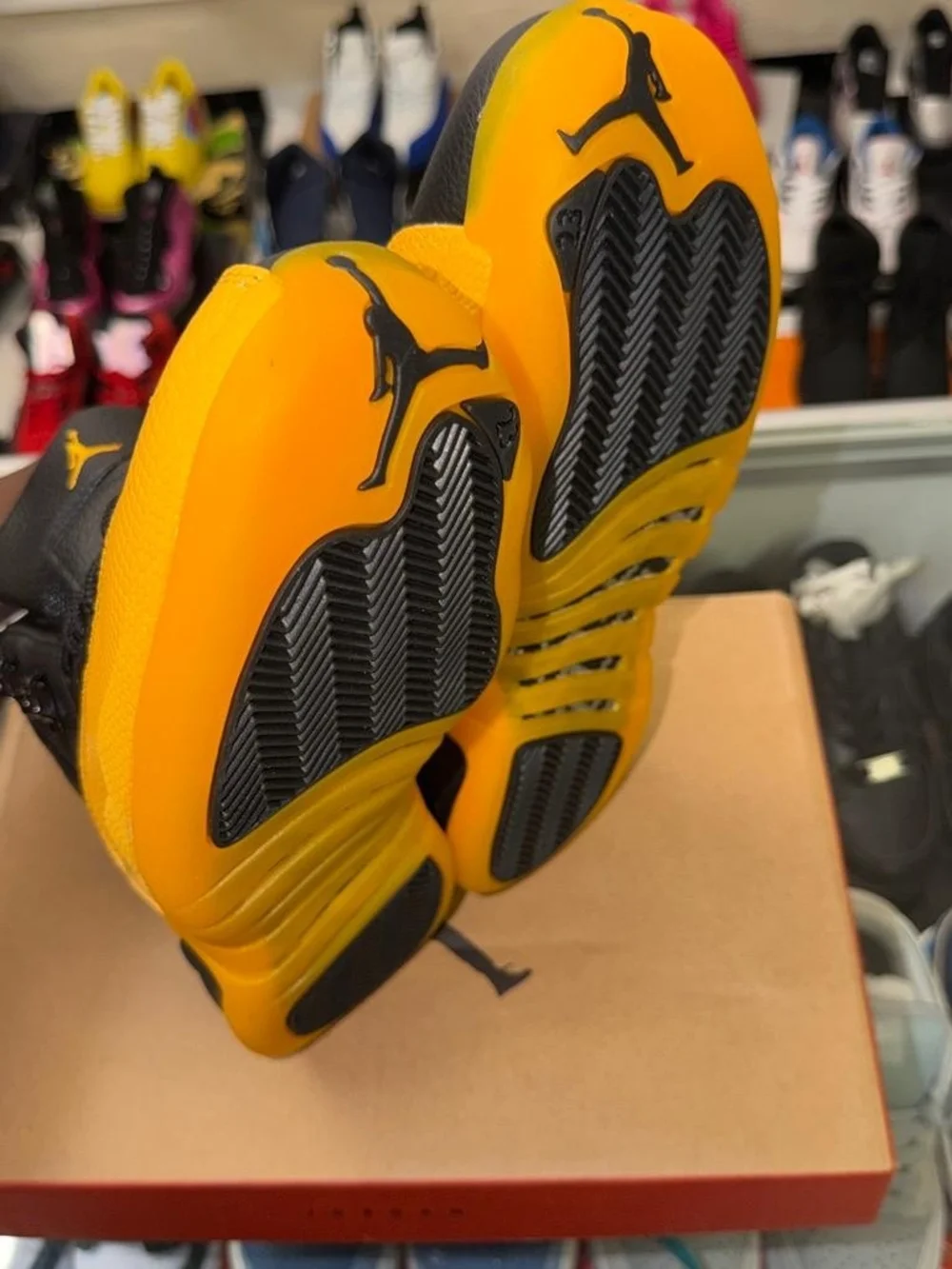 Jordan Men’s High-Top Sneakers — Black & Yellow